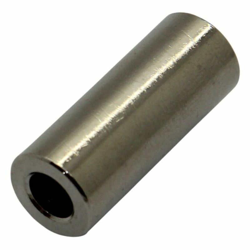 DR314/2.1X2 Spacer sleeve; 2mm; cylindrical; brass; nickel; Out.diam: 4mm (X2)