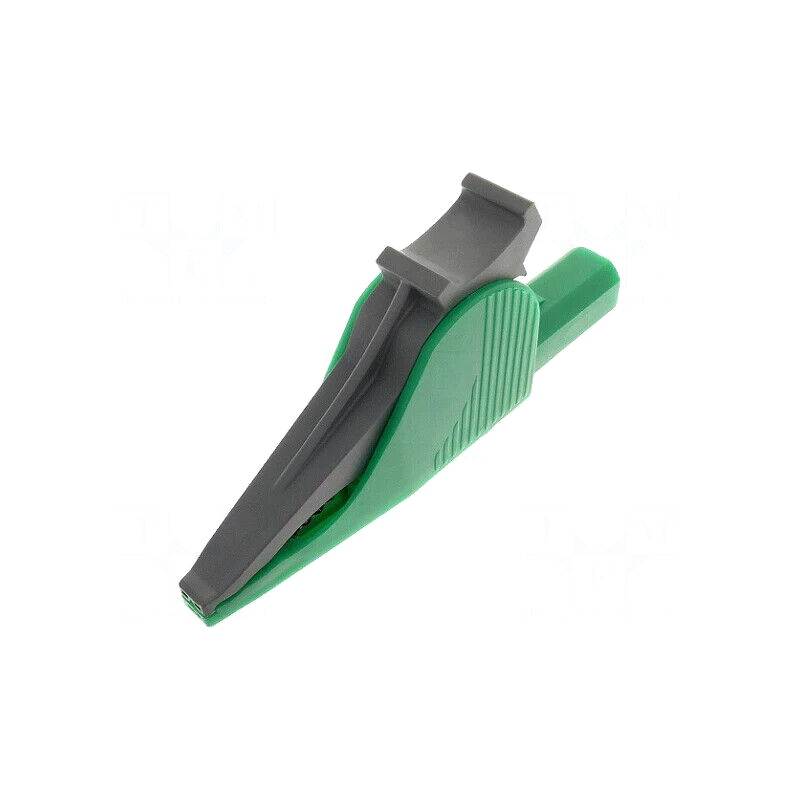 PJ5066-IEC-G Crocodile clip; 36A; 1kVDC; green; Grip capac: max.41mm