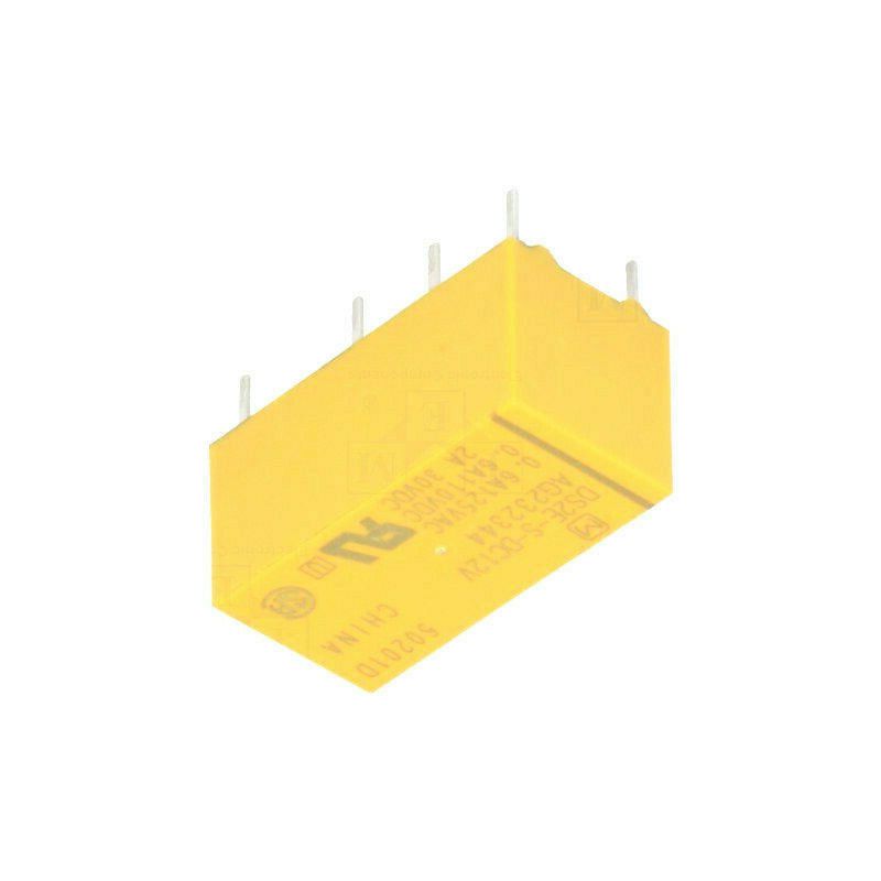 PANASONIC DS2E-S-DC12V Relay: electromagnetic; DPDT; Ucoil: 12VDC; 1A/125VAC; 2A