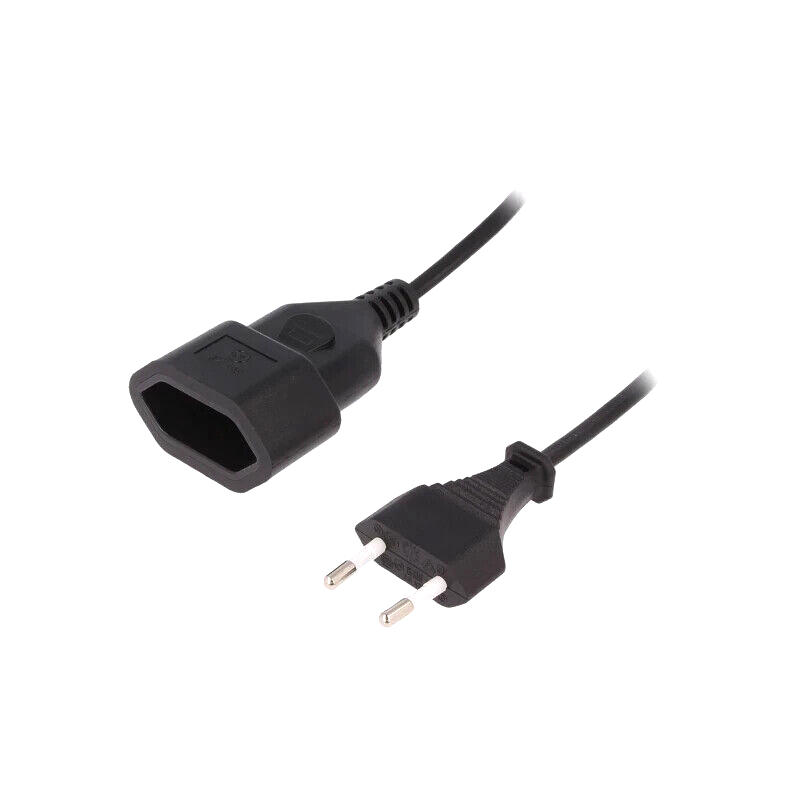 CP122 Extension lead; Sockets: 1; black; 1m