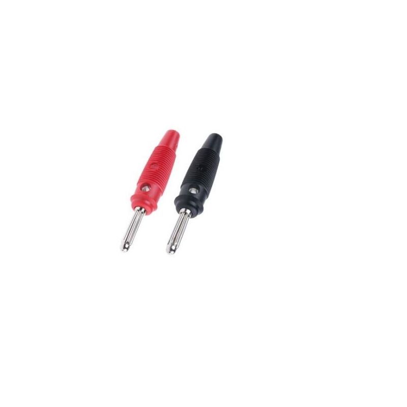 BUELA 20 K BLACK + RED Hirschmann Multiple-Spring Wire Plug 4mm, 60V DC, 16A