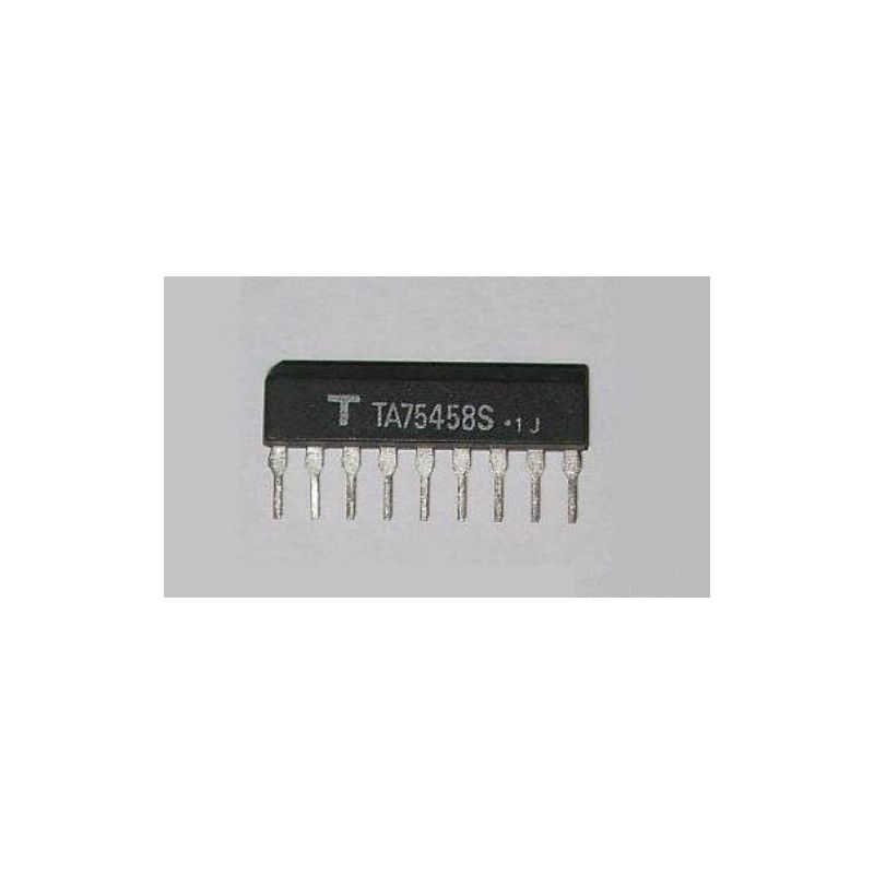 TA75458S TOSHIBA DUAL OPERATIONAL AMPLIFIER INTEGRATED CIRCUIT SIP-9