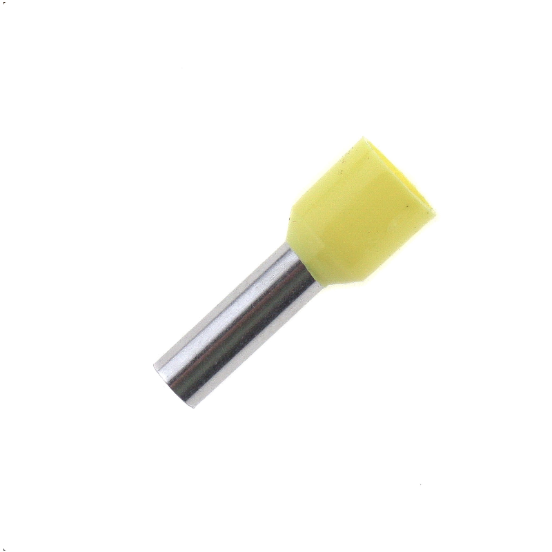 Cord end terminal iso. 6,0mm², yellow , 100 PCS (PACK OF 100)  COTERMINAL