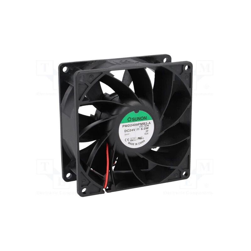 PMD2409PMB3A  Fan: DC; axial; 24VDC; 92x92x38mm; 155.7m3/h; 50.3dBA