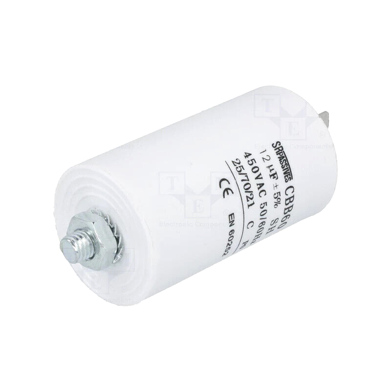 CBB60E-12/450 Capacitor: motors, run; 12uF; 450V; Ø40x70mm; -25÷70°C; ±5%; 3000h