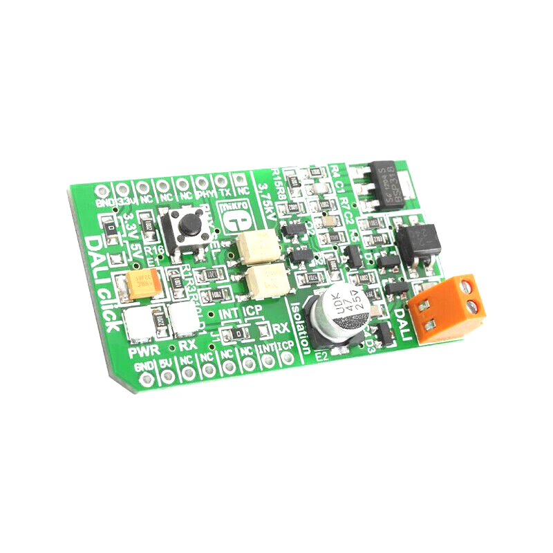 DALICLICKMIKROE Click board; DALI controller; DALI,GPIO; TLP181; prototype board