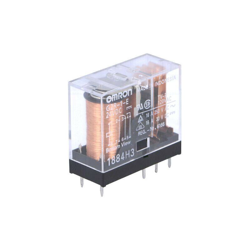 G2R-1-E-24DC  Relay: electromagnetic; SPDT; Ucoil: 24VDC; 16A/250VAC; 16A/30VDC