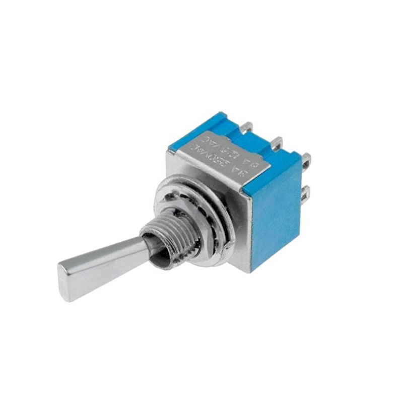 TSM203F1 Switch toggle 3-position DP3T ON-OFF-ON 3A/250VAC -25-85°C TSM-203-F1