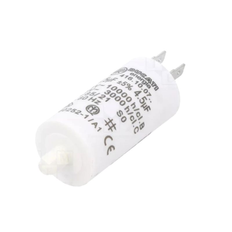 4.16.10.07.64 Polypropylene Motor Run Capacitor, 4.5uF 425VAC